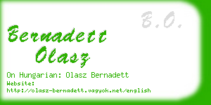 bernadett olasz business card